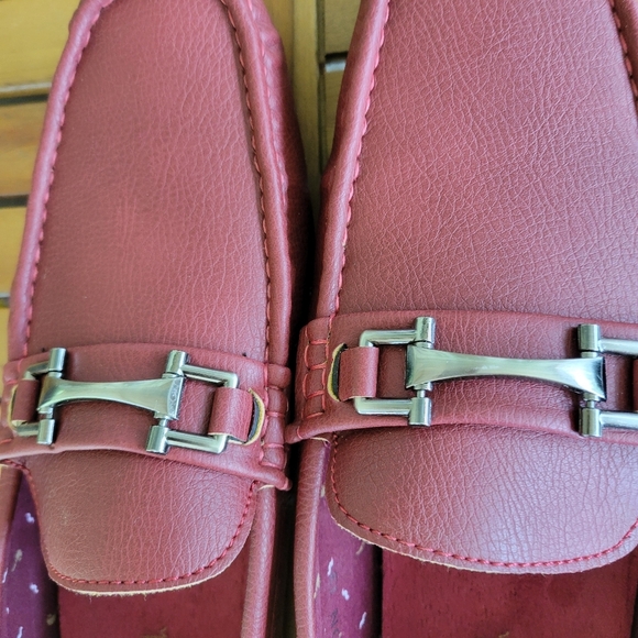 Men's Burgundy Loafers - Picture 12 of 12